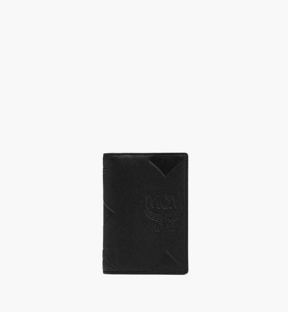 Aren Bifold Card Wallet in Maxi Monogram Leather 1 Aren Bifold Card Wallet in Maxi Monogram Leather 1